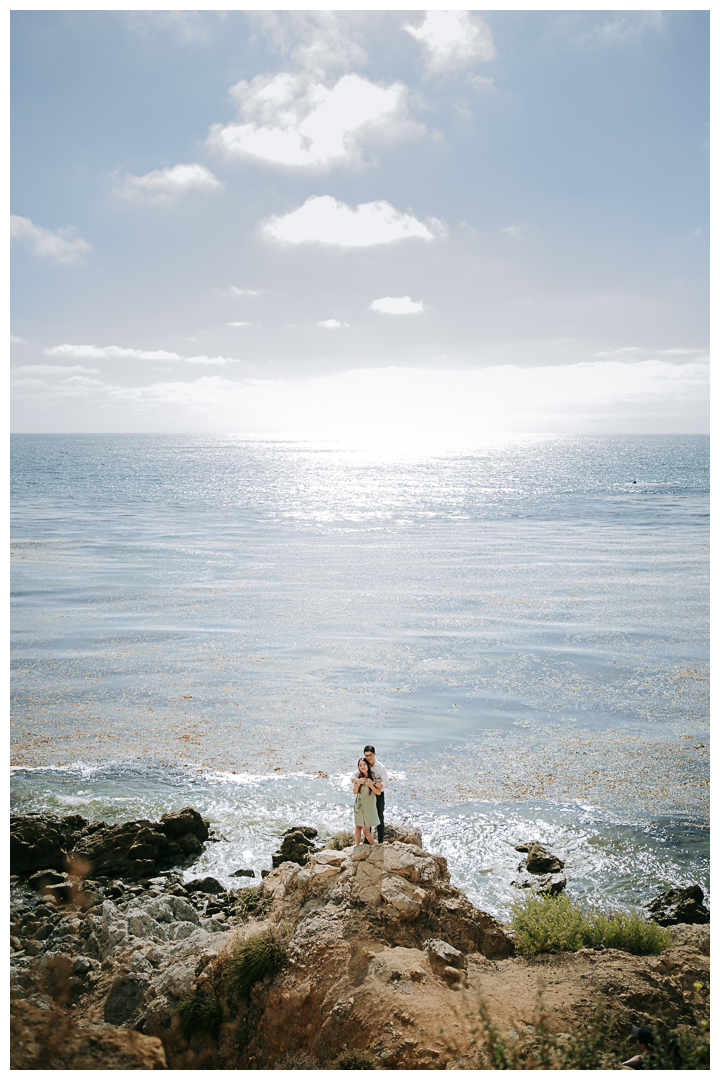 Surprise Proposal at Bluff Cove, Palos Verdes, Los Angeles, California