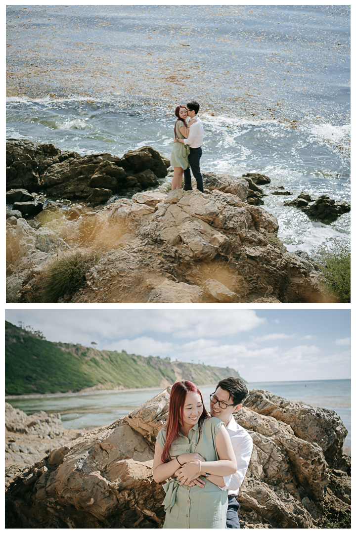 Surprise Proposal at Bluff Cove, Palos Verdes, Los Angeles, California