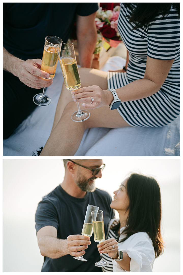 Surprise Proposal and Mini Engagement at Pacific Palisades, Los Angeles, California