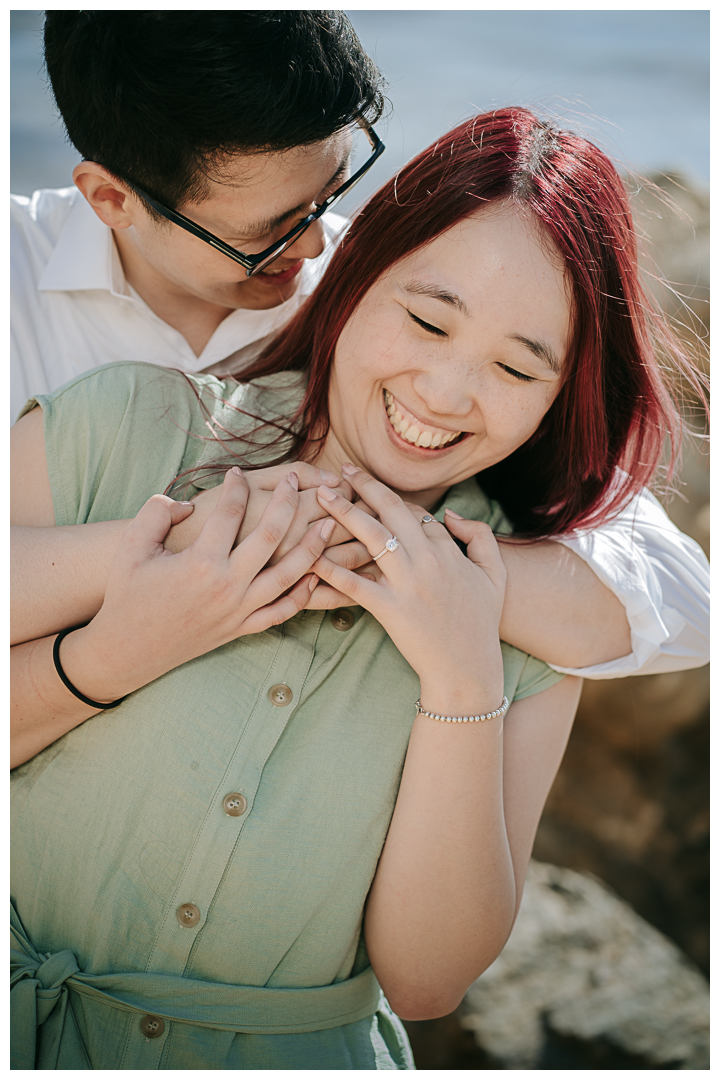 Surprise Proposal at Bluff Cove, Palos Verdes, Los Angeles, California