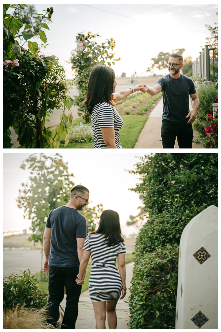 Surprise Proposal and Mini Engagement at Pacific Palisades, Los Angeles, California