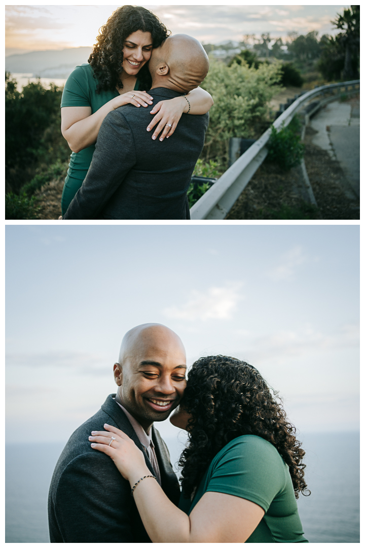 Surprise Proposal and Mini Engagement at Pacific Palisades, Los Angeles, California