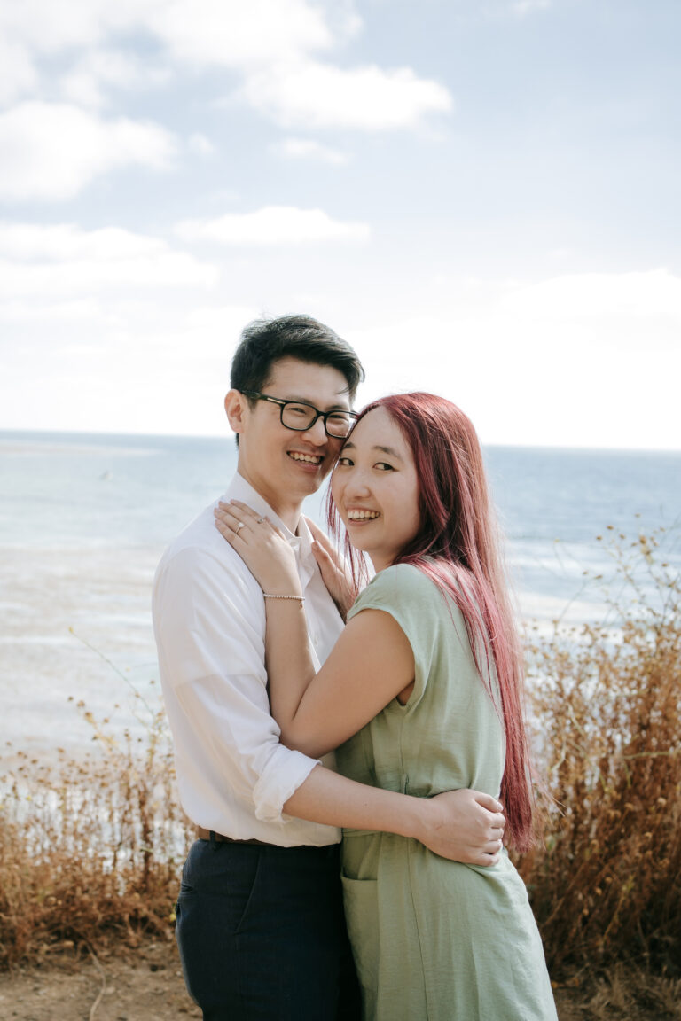 Surprise Proposal at Bluff Cove, Palos Verdes, Los Angeles, California