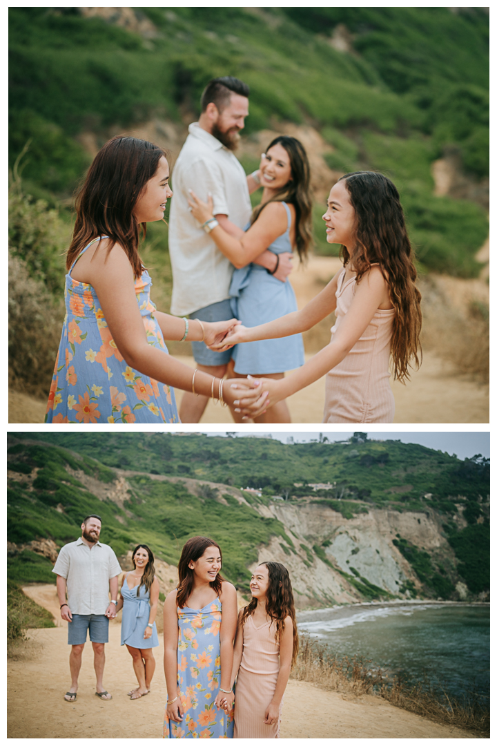 Family Photos at Buffalo Cove, Palos Verdes, Los Angeles, California