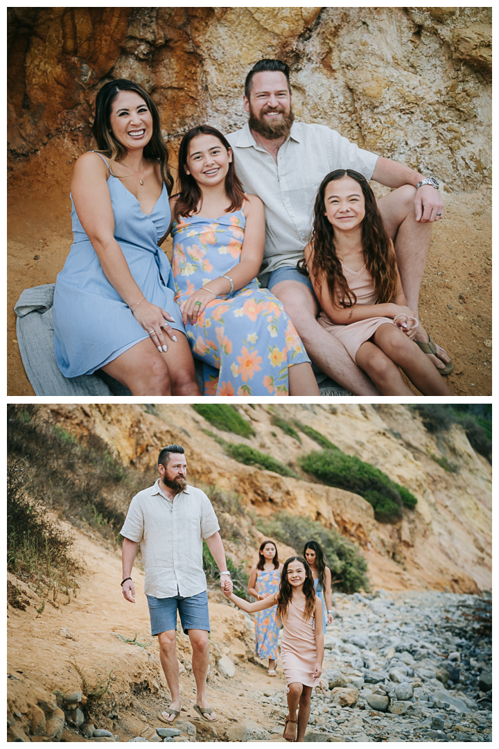 Family Photos at Buffalo Cove, Palos Verdes, Los Angeles, California