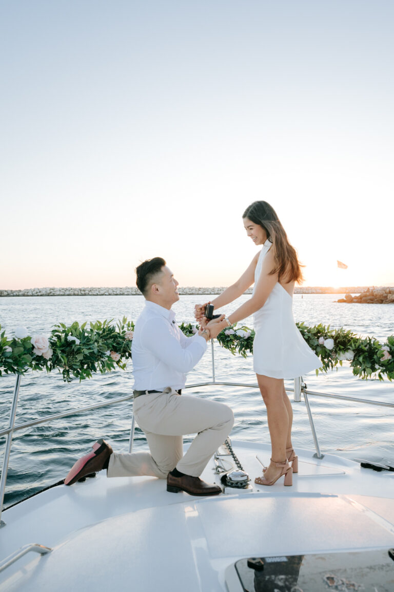 Surprise Proposal at Marina Del Rey, Los Angeles, California