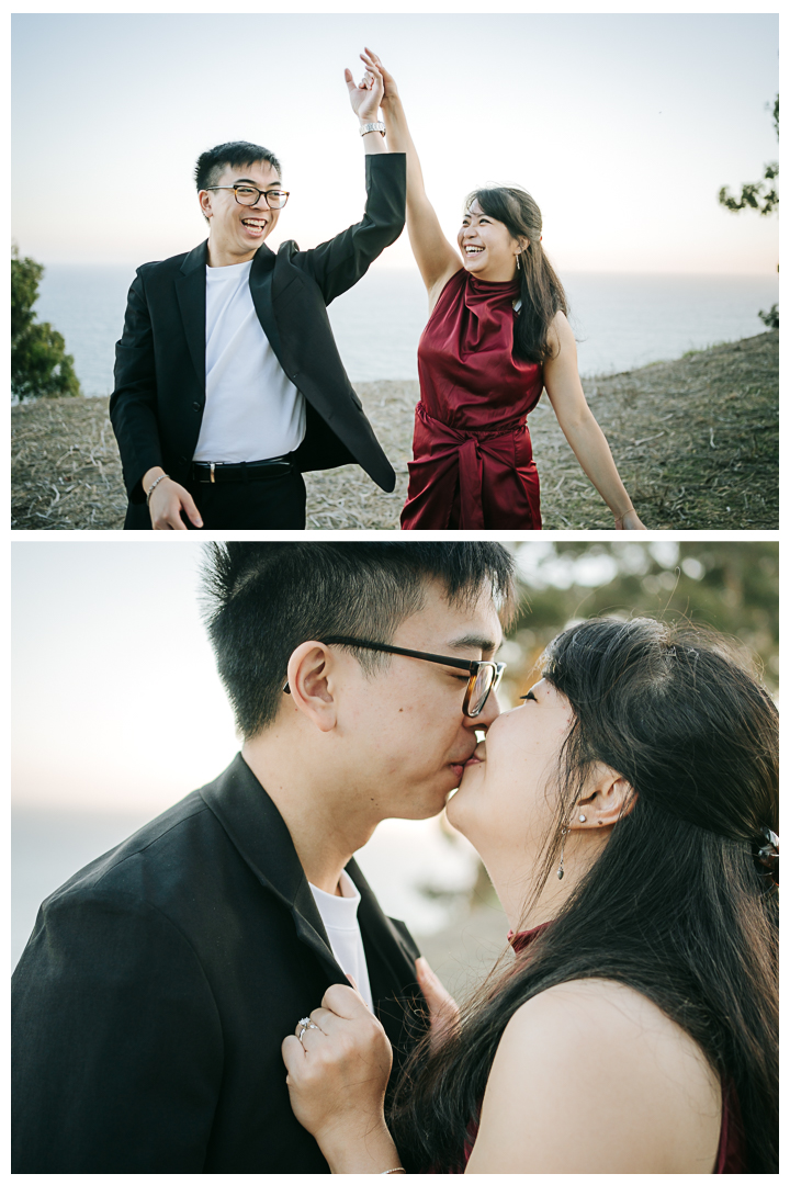 Surprise Proposal at The Point at the Bluff, Pacific Palisades, Los Angeles