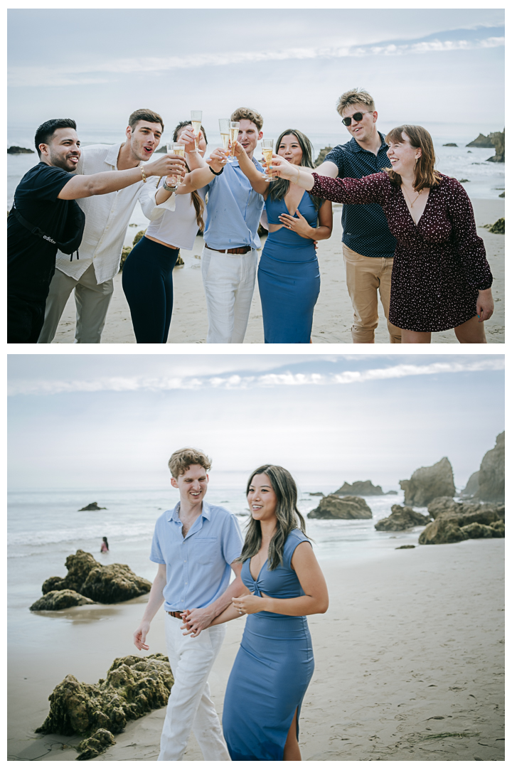 Surprise Proposal at El Matador State Beach, Malibu, Los Angeles, California