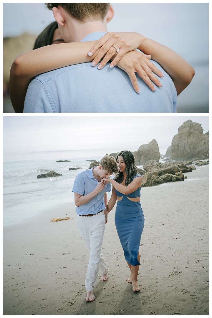 Surprise Proposal at El Matador State Beach, Malibu, Los Angeles, California