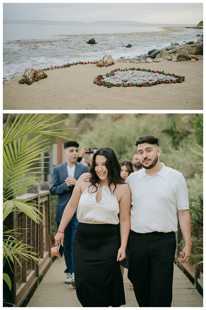 Surprise Proposal at Terranea Resort and Beach, Palos Verdes, Los Angeles, California