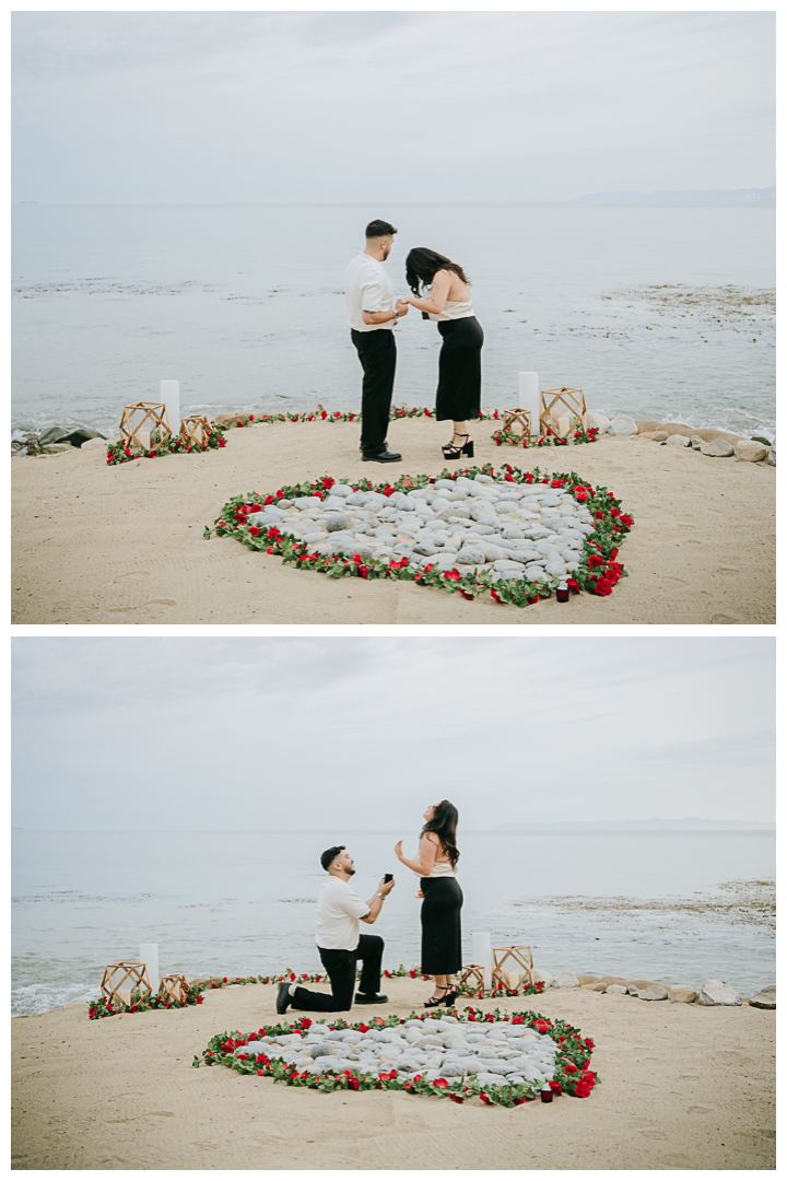 Surprise Proposal at Terranea Resort and Beach, Palos Verdes, Los Angeles, California