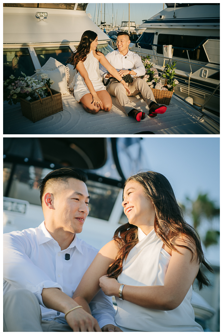 Surprise Proposal at Marina Del Rey, Los Angeles, California