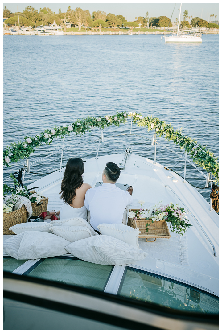 Surprise Proposal at Marina Del Rey, Los Angeles, California