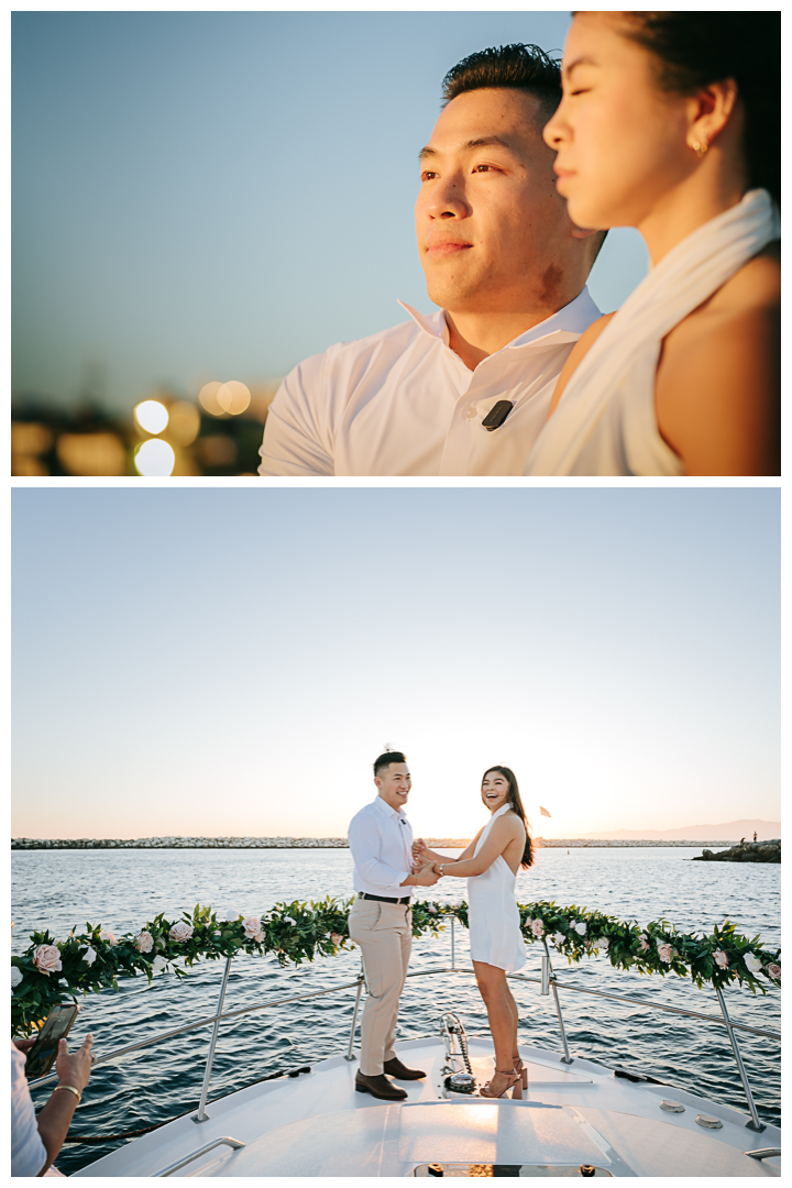 Surprise Proposal at Marina Del Rey, Los Angeles, California