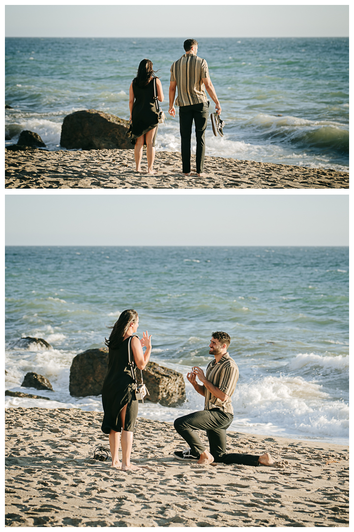 Surprise Proposal at Point Dume, Malibu, California, Los Angeles