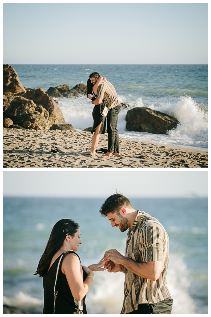 Surprise Proposal at Point Dume, Malibu, California, Los Angeles