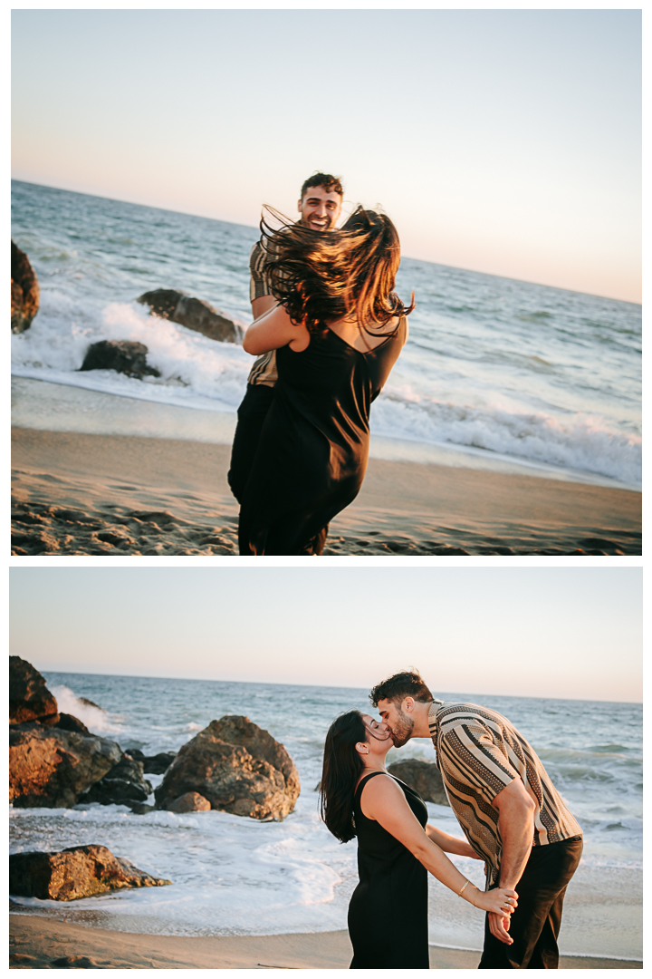 Surprise Proposal at Point Dume, Malibu, California, Los Angeles