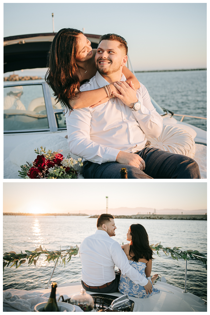 Surprise Proposal at Marina Del Rey, Los Angeles, California