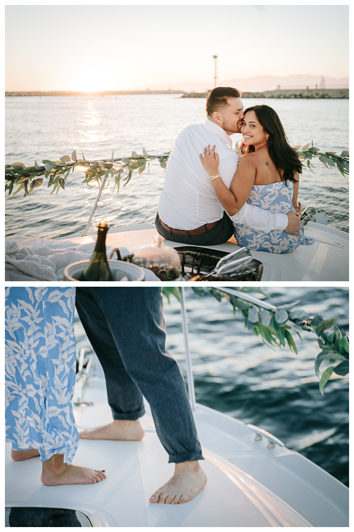 Surprise Proposal at Marina Del Rey, Los Angeles, California