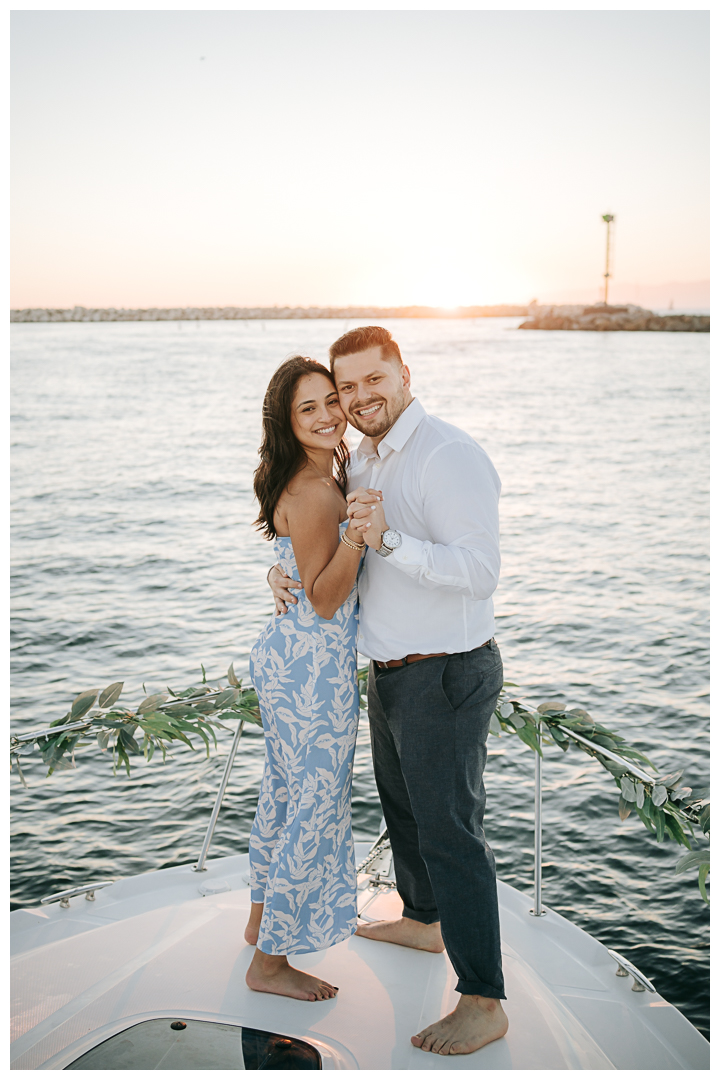 Surprise Proposal at Marina Del Rey, Los Angeles, California