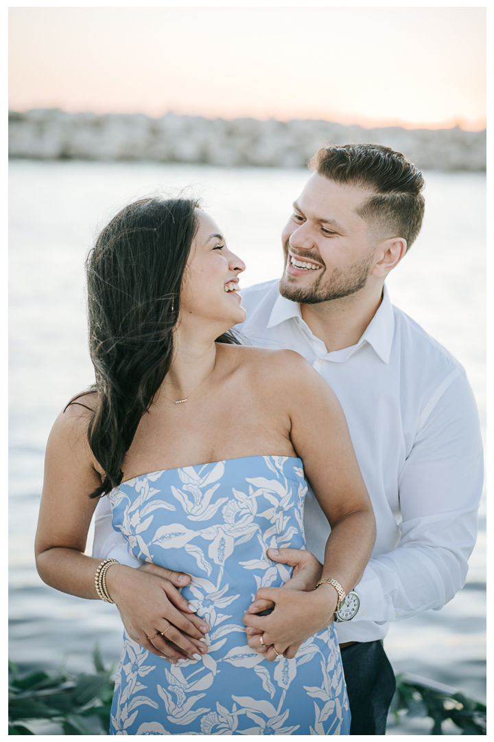 Surprise Proposal at Marina Del Rey, Los Angeles, California