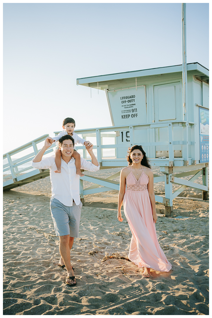 Narayan Family Session at Hermosa Beach, Los Angeles, California