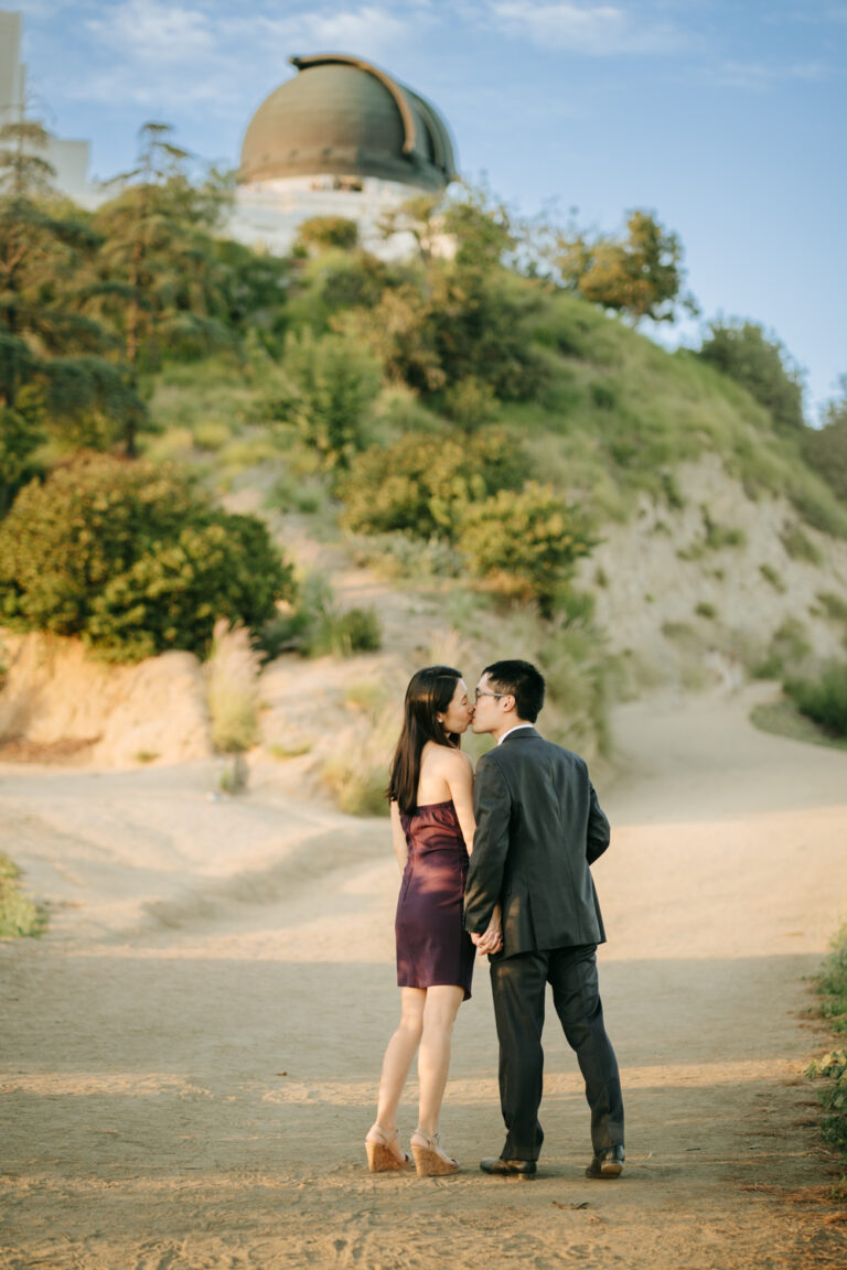 Surprise Proposal at Griffith Observatory in Los Angeles, California