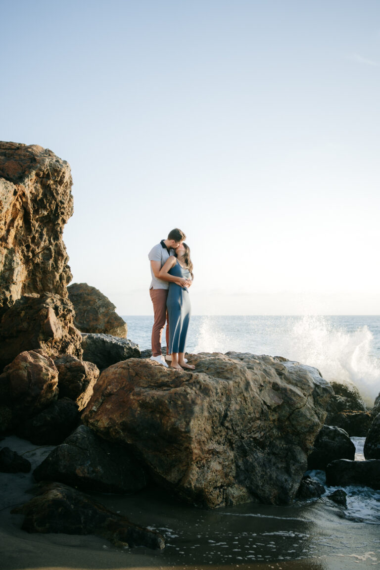 Surprise Proposal at Point Dume Beach in Malibu, Los Angeles, California