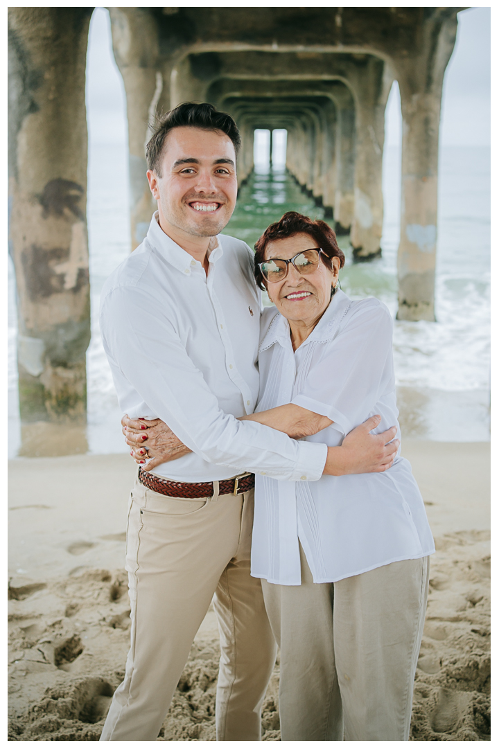 Multigeneration Family Photos under Manhattan Beach Pier