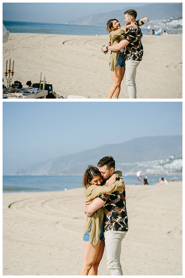 Wedding Anniversary Picnic by the beach in Pacific Palisades, Los Angeles