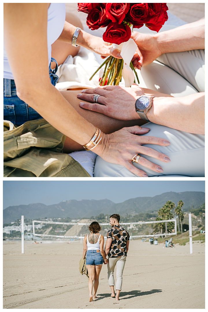 Wedding Anniversary Picnic by the beach in Pacific Palisades, Los Angeles