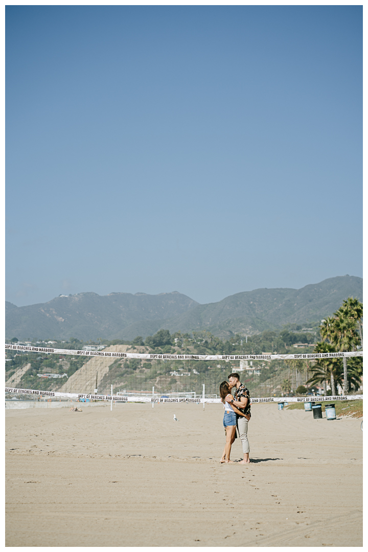 Wedding Anniversary Picnic by the beach in Pacific Palisades, Los Angeles