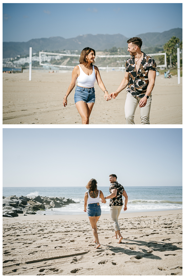 Wedding Anniversary Picnic by the beach in Pacific Palisades, Los Angeles