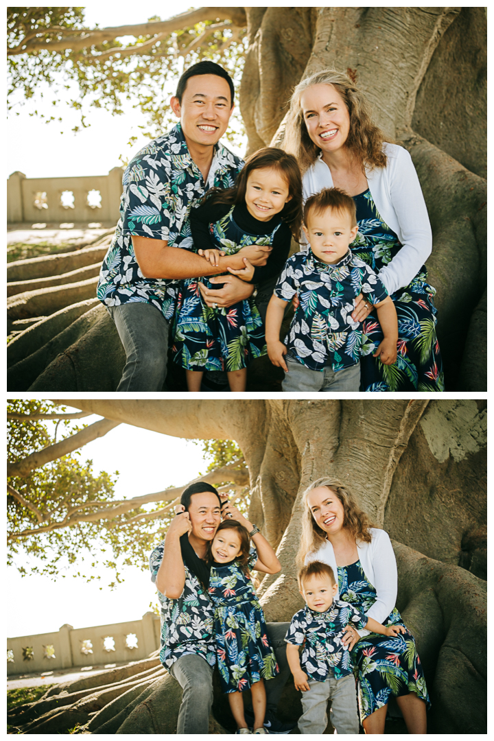 Multigenerational Family Photos at Point Fermin Park in San Pedro, Los Angeles, California 