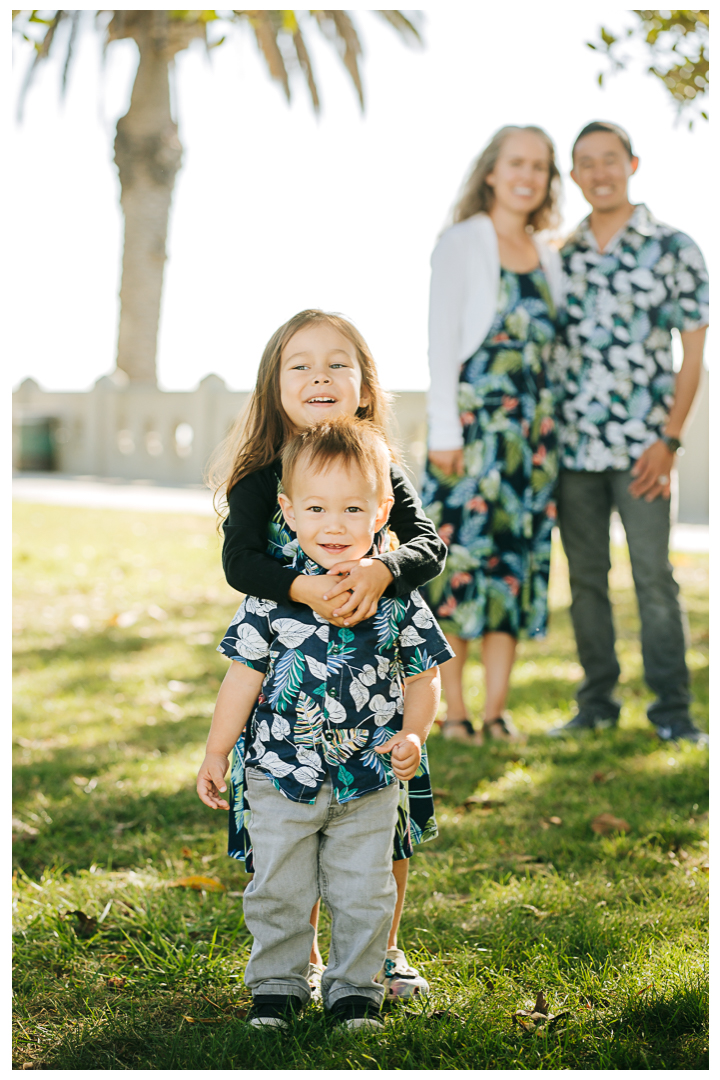 Multigenerational Family Photos at Point Fermin Park in San Pedro, Los Angeles, California 