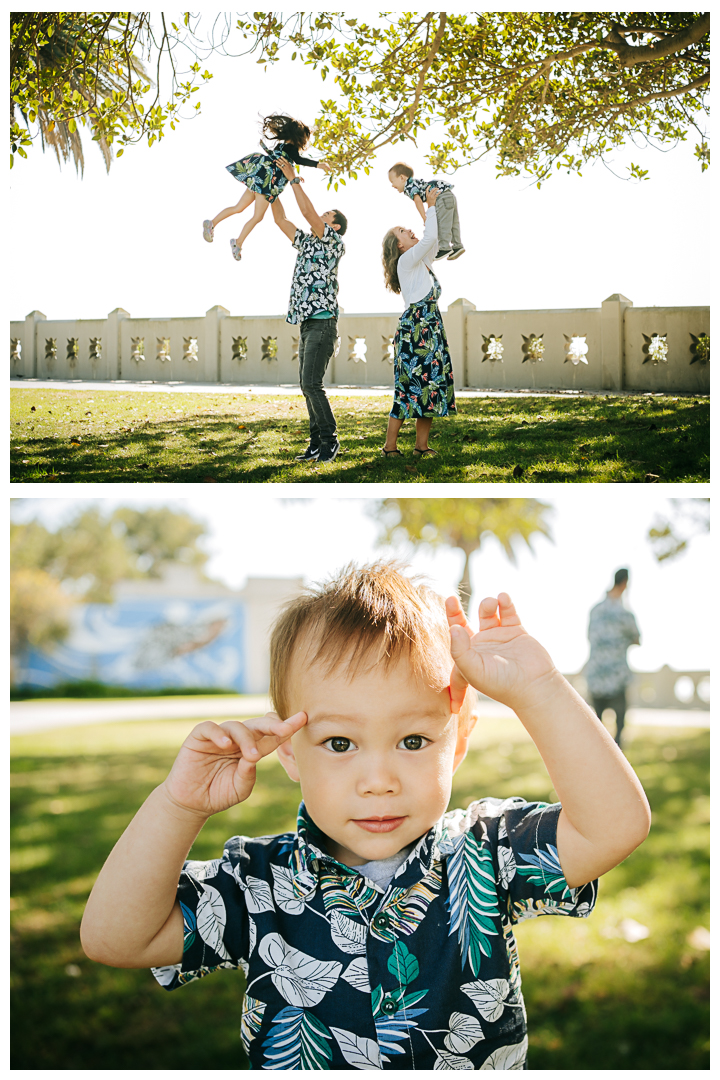 Multigenerational Family Photos at Point Fermin Park in San Pedro, Los Angeles, California 