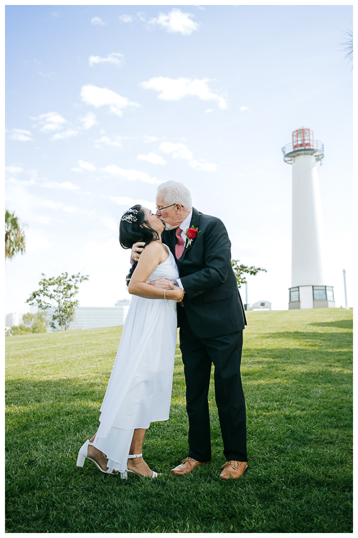 Micro Wedding at Shoreline Aquatic Park, Lions Lighthouse, Long Beach