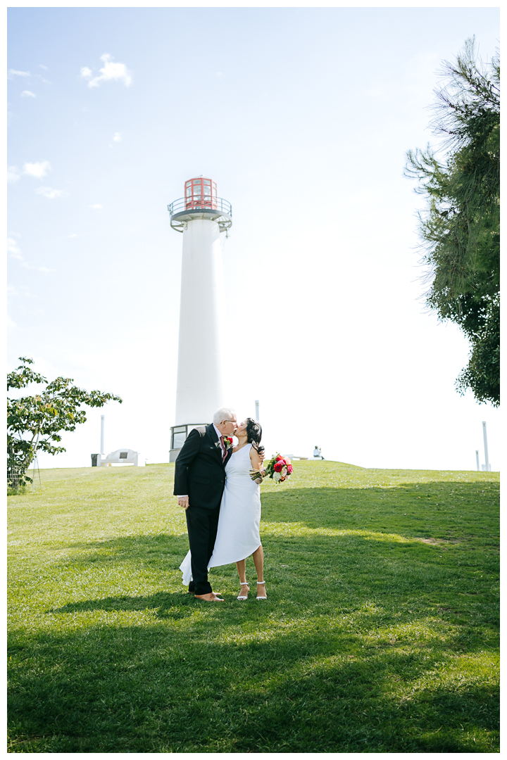 Micro Wedding at Shoreline Aquatic Park, Lions Lighthouse, Long Beach