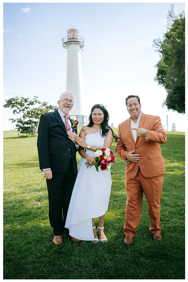 Micro Wedding at Shoreline Aquatic Park, Lions Lighthouse, Long Beach