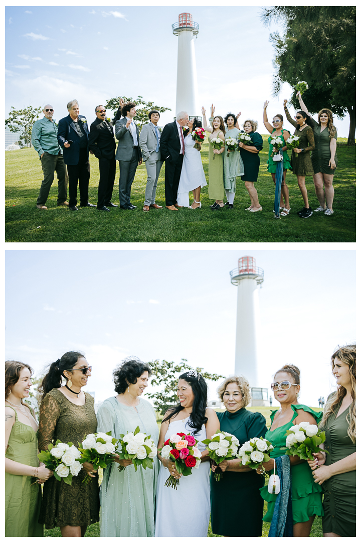 Micro Wedding at Shoreline Aquatic Park, Lions Lighthouse, Long Beach