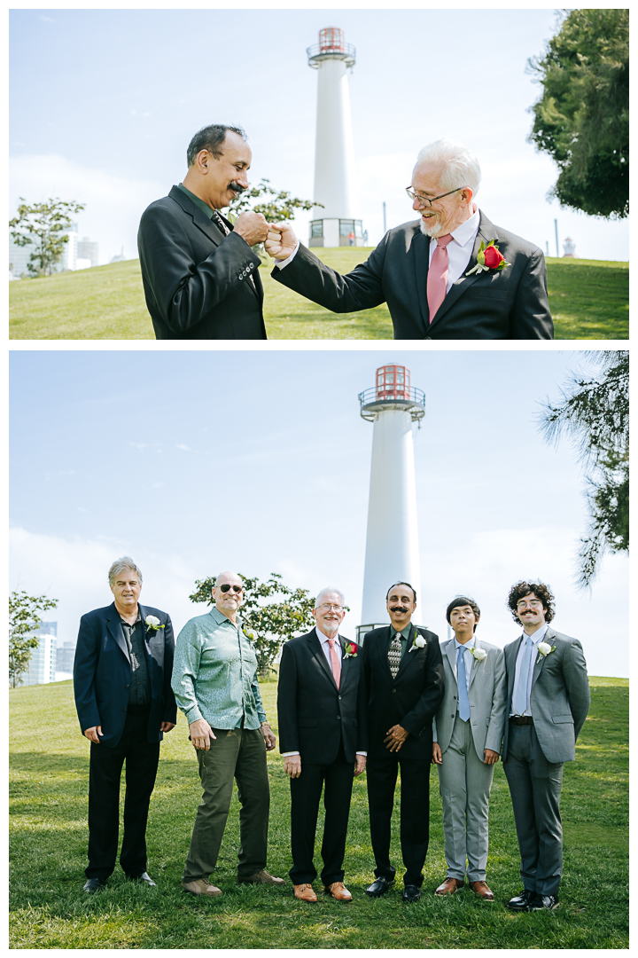 Micro Wedding at Shoreline Aquatic Park, Lions Lighthouse, Long Beach