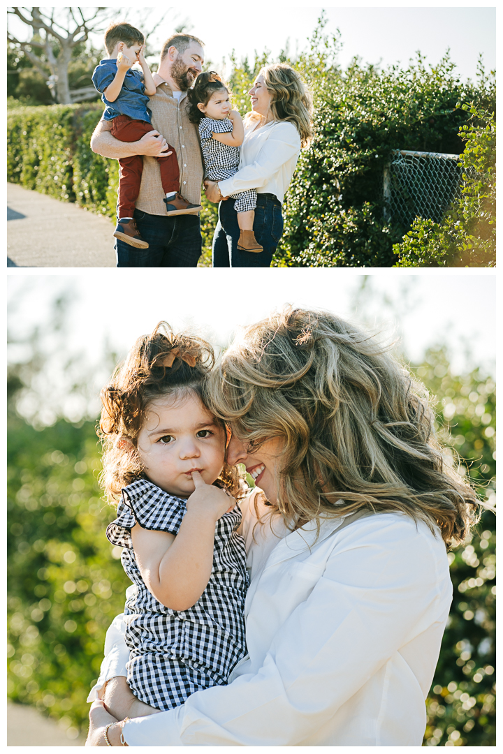 Family Photos with Toddlers at Roessler Point in Palos Verdes