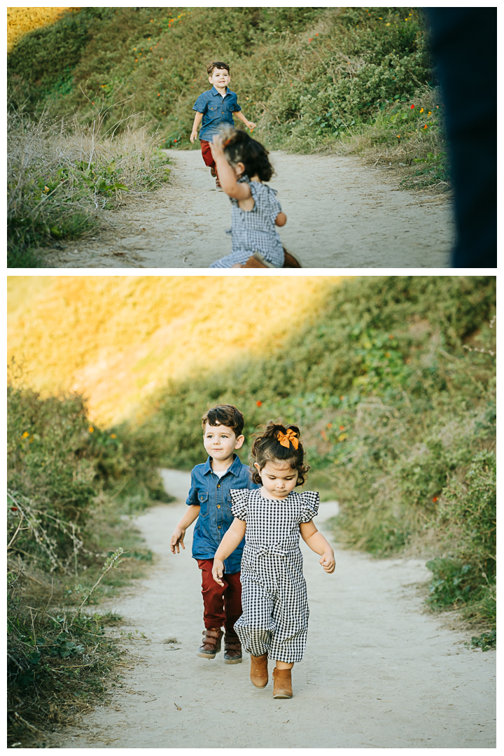 Family Photos with Toddlers at Roessler Point in Palos Verdes