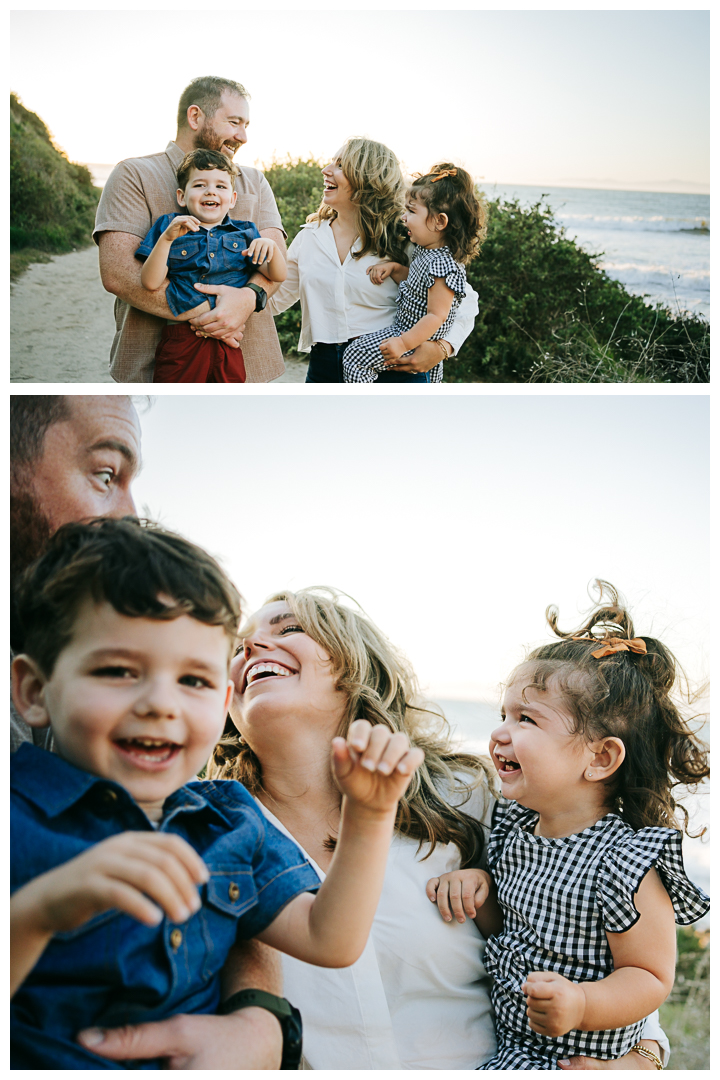 Family Photos with Toddlers at Roessler Point in Palos Verdes