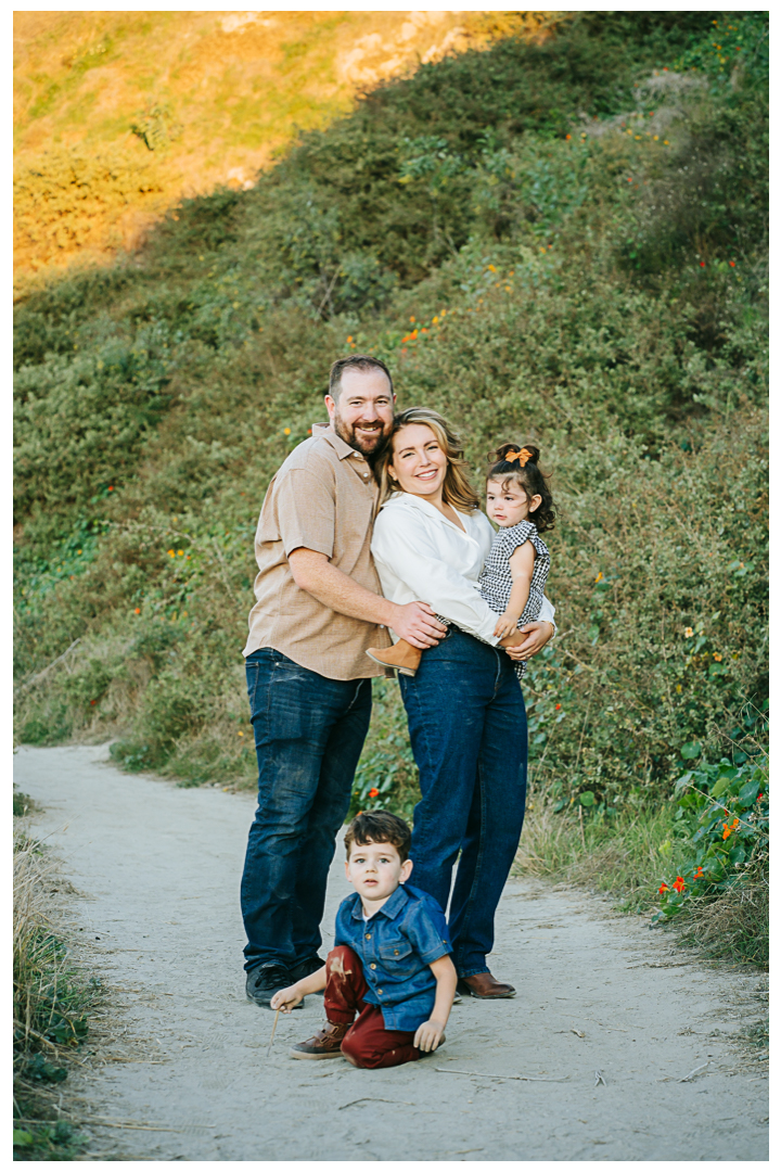 Family Photos with Toddlers at Roessler Point in Palos Verdes