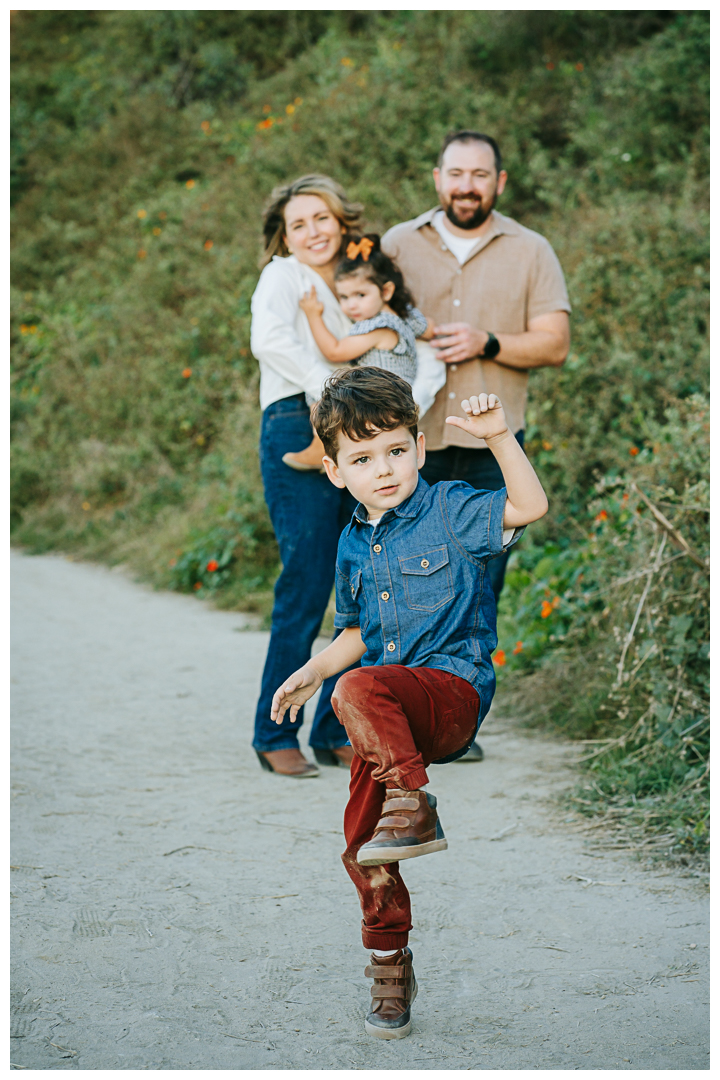 Family Photos with Toddlers at Roessler Point in Palos Verdes