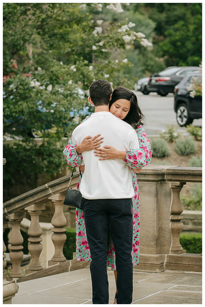 Surprise Proposal at Greystone Mansion & Garden in Beverly Hills, Los Angeles, California