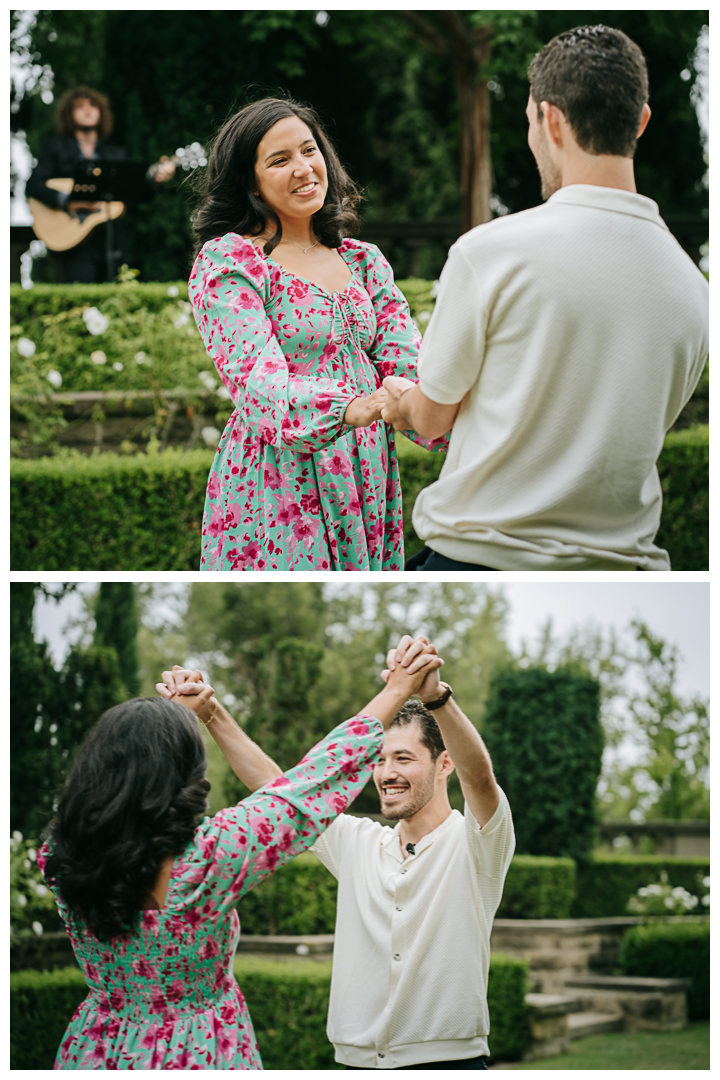 Surprise Proposal at Greystone Mansion & Garden in Beverly Hills, Los Angeles, California