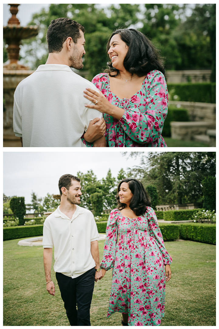 Surprise Proposal at Greystone Mansion & Garden in Beverly Hills, Los Angeles, California