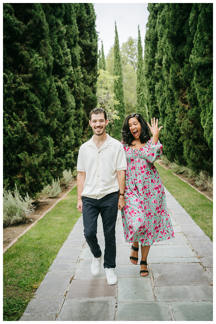 Surprise Proposal at Greystone Mansion & Garden in Beverly Hills, Los Angeles, California